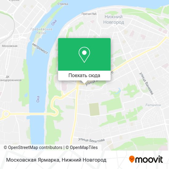 Карта Московская Ярмарка