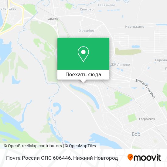 Карта Почта России ОПС 606446
