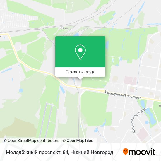 Карта Молодёжный проспект, 84