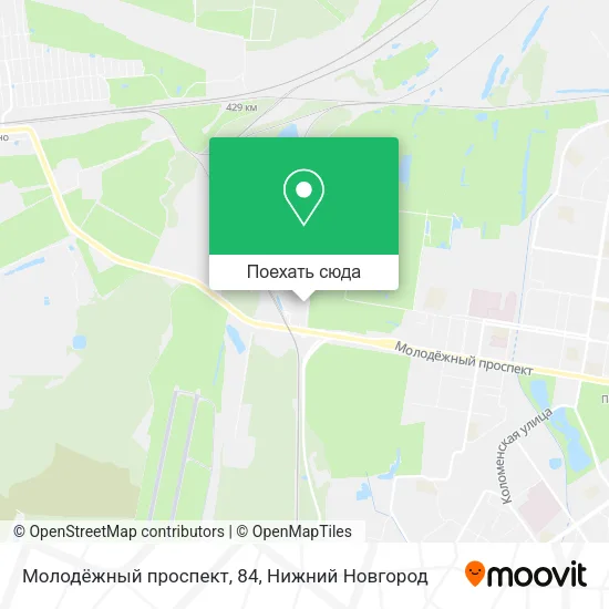Карта Молодёжный проспект, 84
