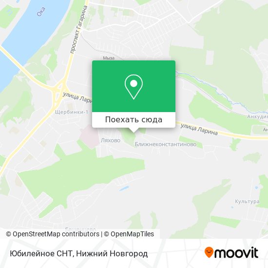 Карта Юбилейное СНТ
