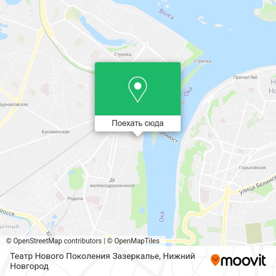 Карта Театр Нового Поколения Зазеркалье