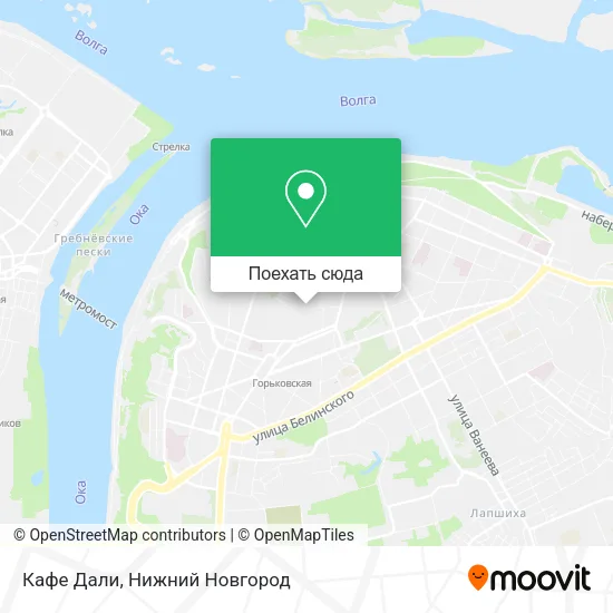 Карта Кафе Дали