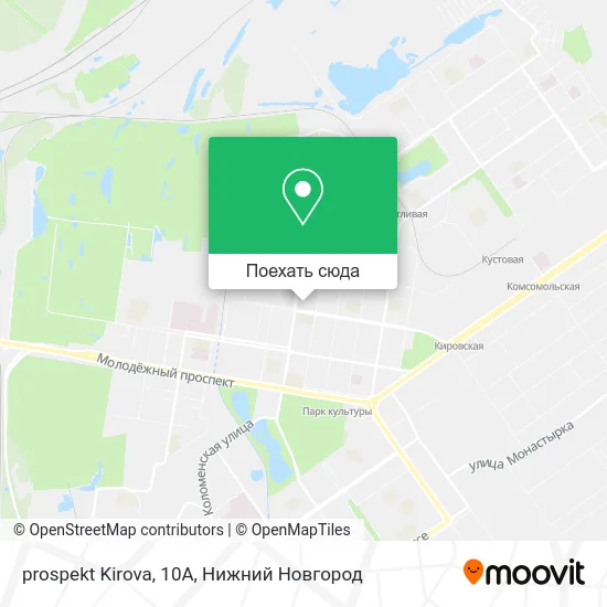 Карта prospekt Kirova, 10А