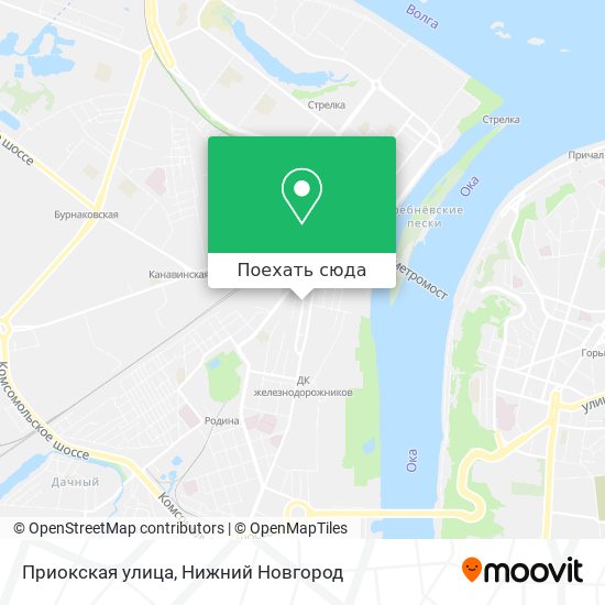 Карта Приокская улица