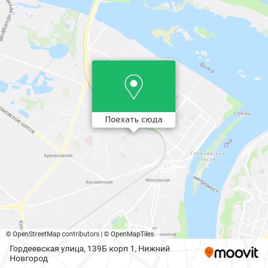 Карта Гордеевская улица, 139Б корп 1