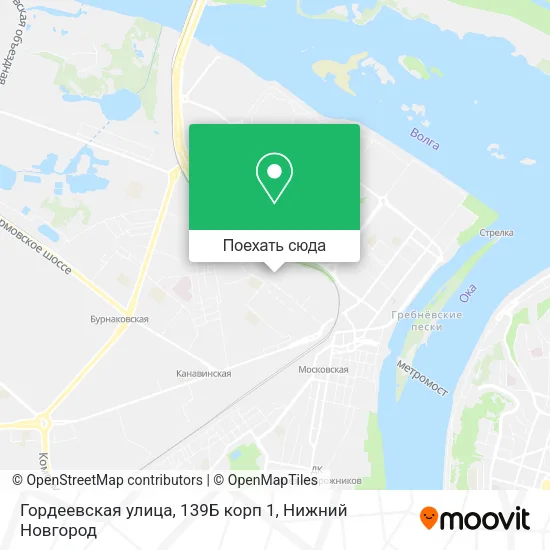 Карта Гордеевская улица, 139Б корп 1