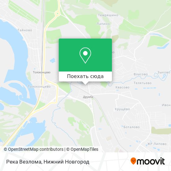 Карта Река Везлома