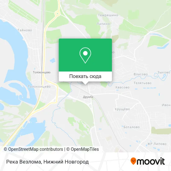 Карта Река Везлома