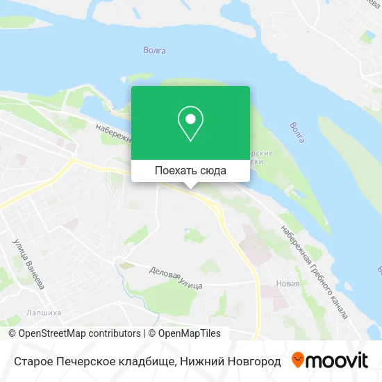 Карта Старое Печерское кладбище