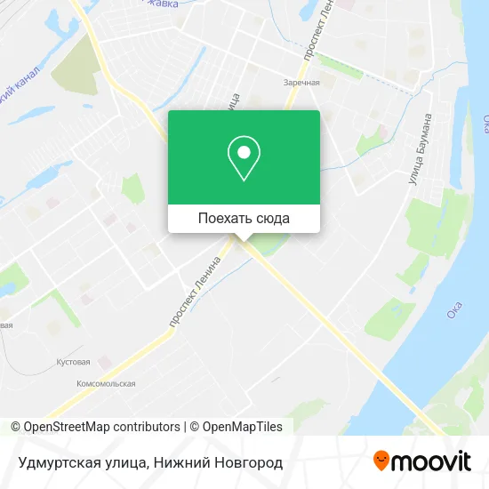 Карта Удмуртская улица