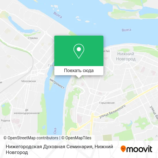 Карта Нижегородская Духовная Семинария