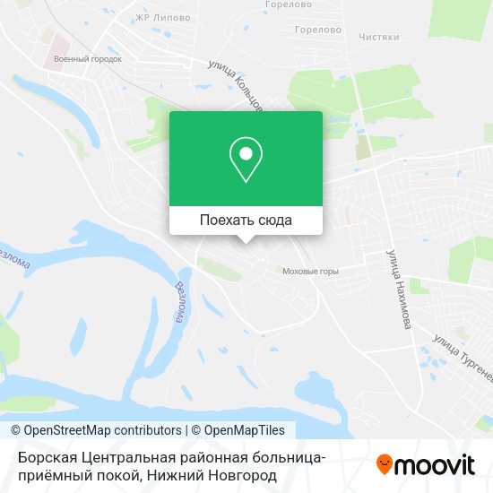Карта Борская Центральная районная больница-приёмный покой
