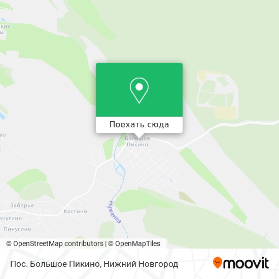 Карта Пос. Большое Пикино