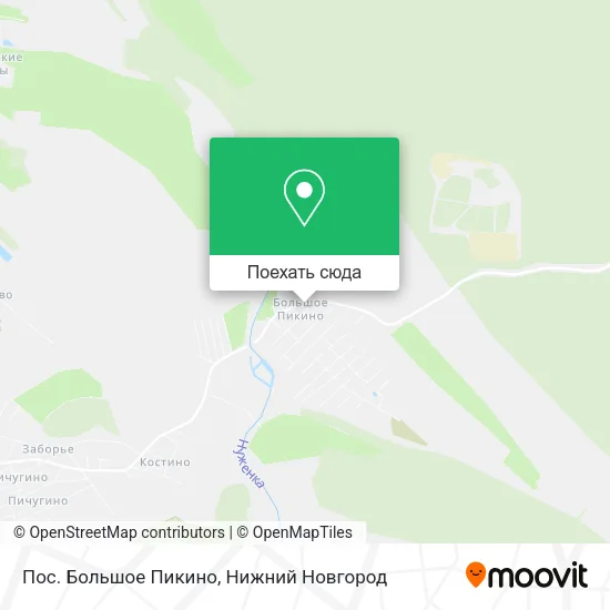 Карта Пос. Большое Пикино