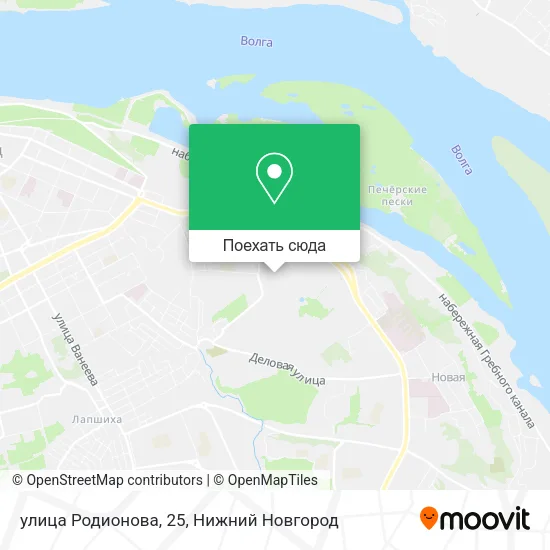 Карта улица Родионова, 25