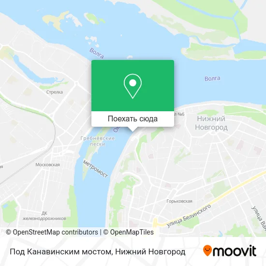 Карта Под Канавинским мостом