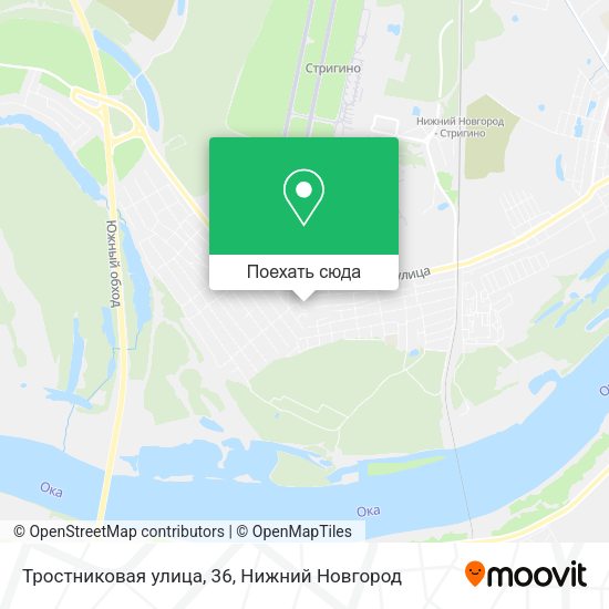 Карта Тростниковая улица, 36