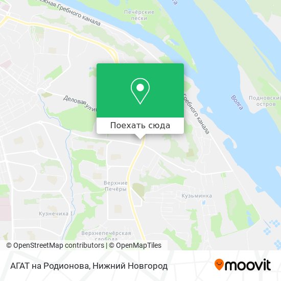 Карта АГАТ на Родионова