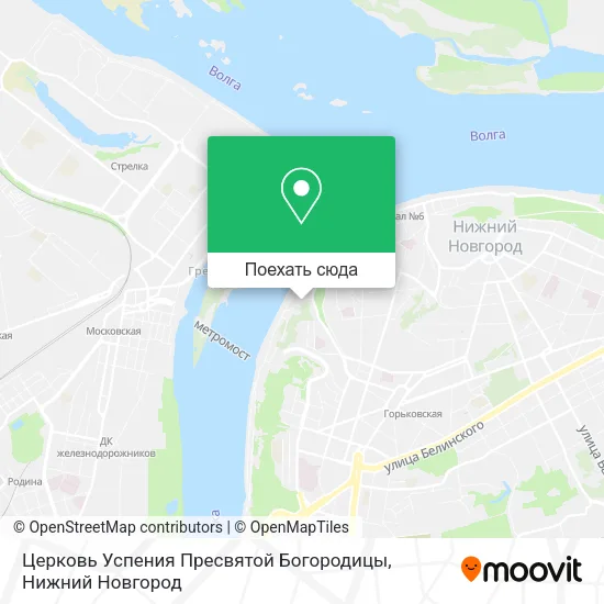 Карта Церковь Успения Пресвятой Богородицы