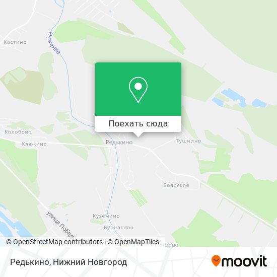 Карта Редькино