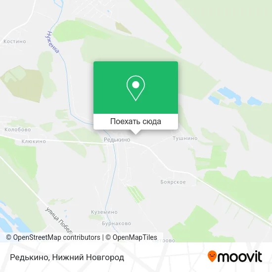 Карта Редькино