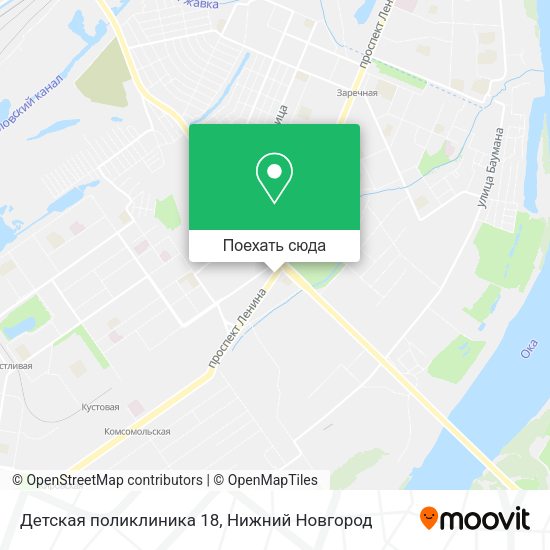 Карта Детская поликлиника 18