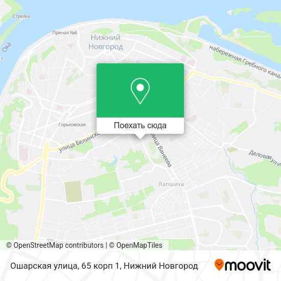 Карта Ошарская улица, 65 корп 1