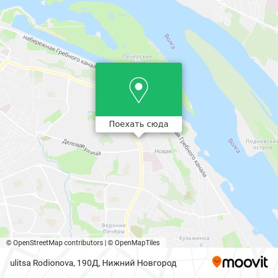 Карта ulitsa Rodionova, 190Д