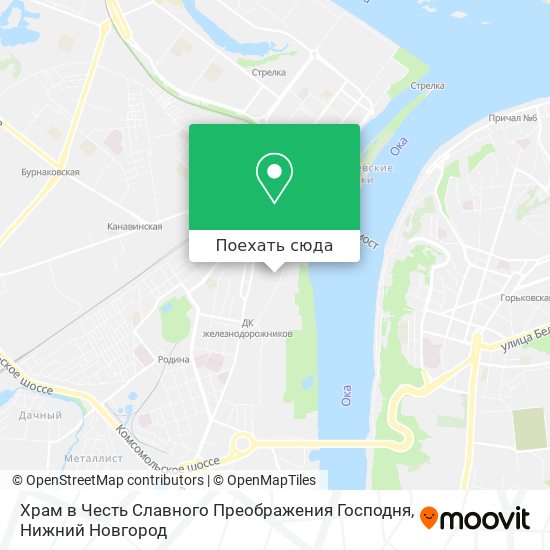 Карта Храм в Честь Славного Преображения Господня