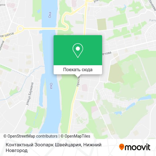 Карта Контактный Зоопарк Швейцария