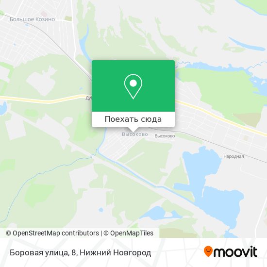 Карта Боровая улица, 8
