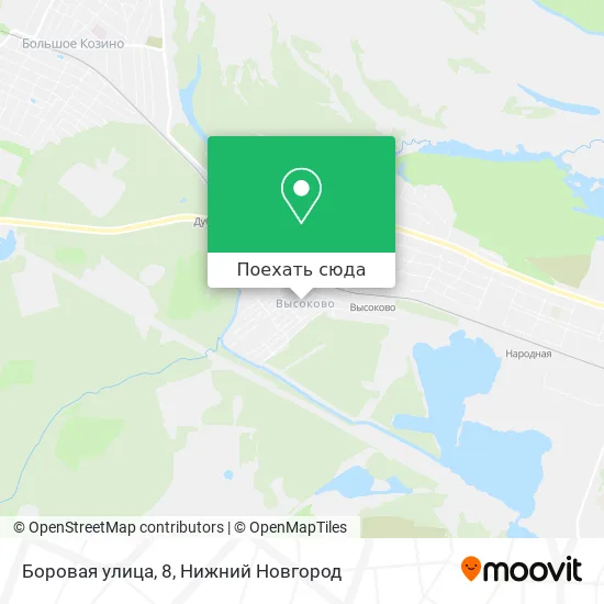 Карта Боровая улица, 8