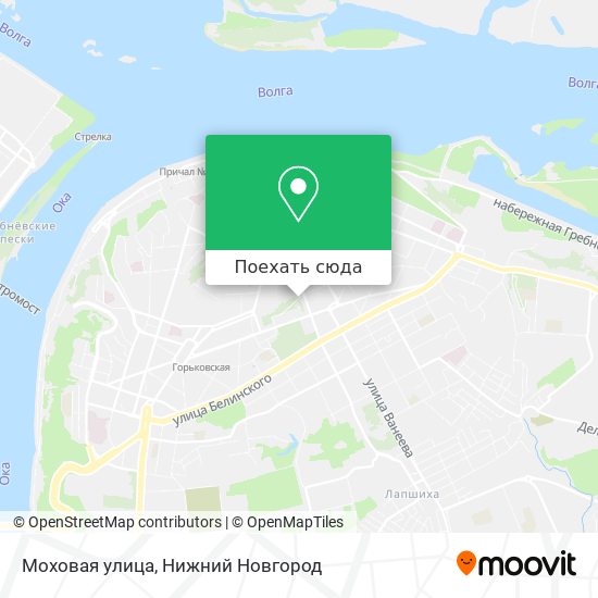 Карта Моховая улица