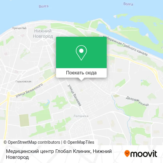 Карта Медицинский центр Глобал Клиник