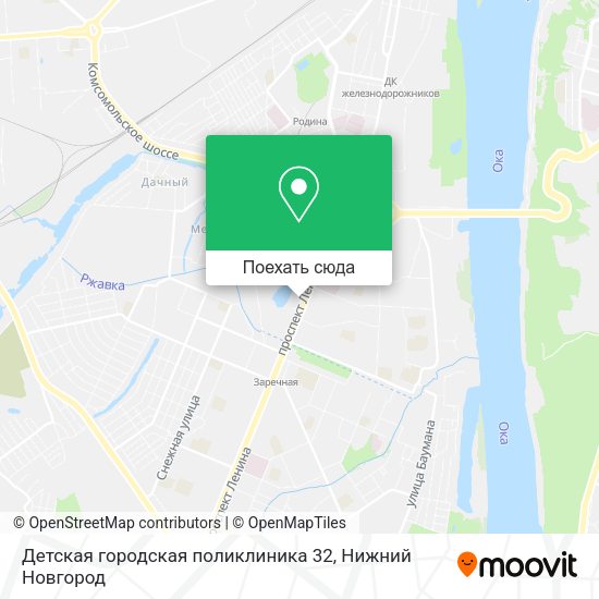Карта Детская городская поликлиника 32