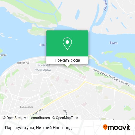 Карта Парк культуры