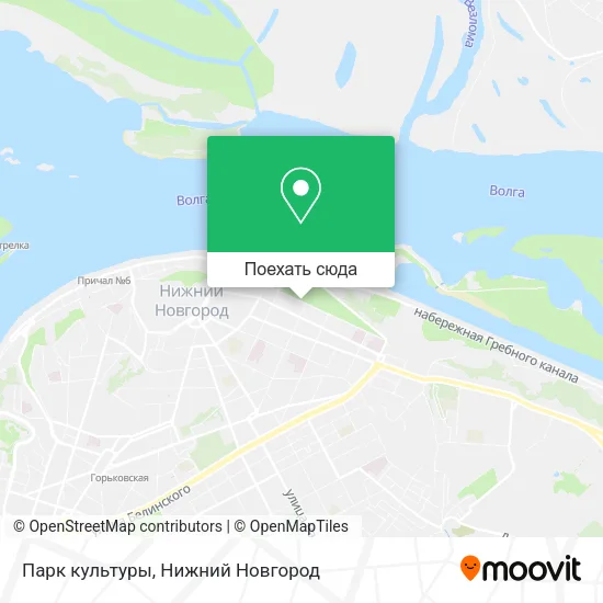 Карта Парк культуры