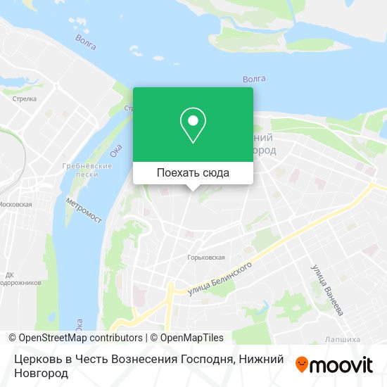 Карта Церковь в Честь Вознесения Господня