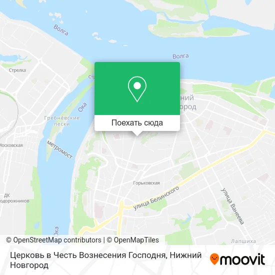 Карта Церковь в Честь Вознесения Господня