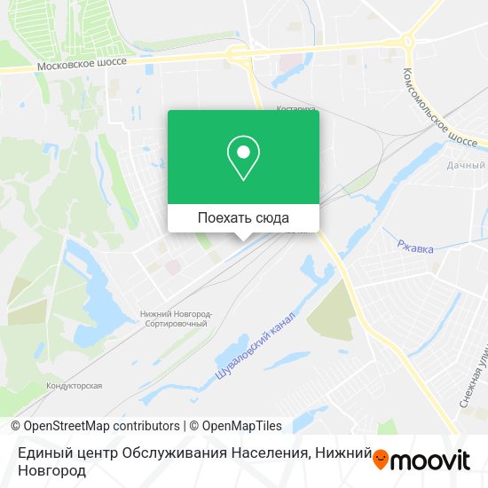 Карта Единый центр Обслуживания Населения