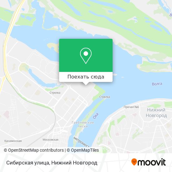 Карта Сибирская улица