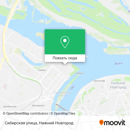 Карта Сибирская улица