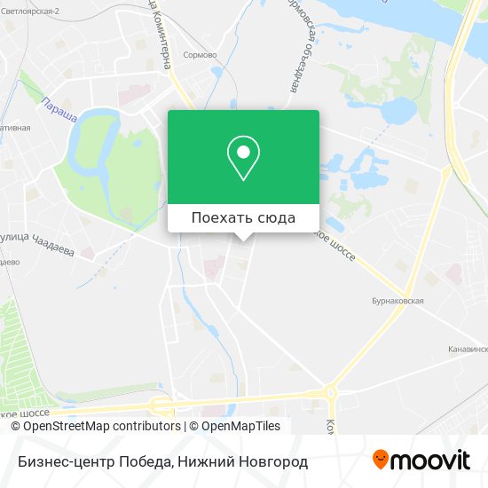 Карта Бизнес-центр Победа