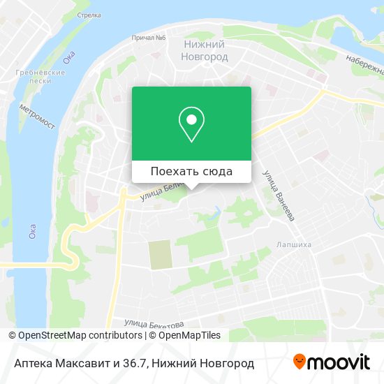 Карта Аптека Максавит и 36.7