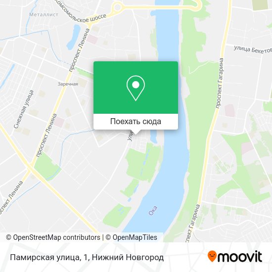 Карта Памирская улица, 1