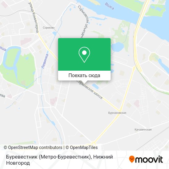 Карта Буревестник (Метро-Буревестник)