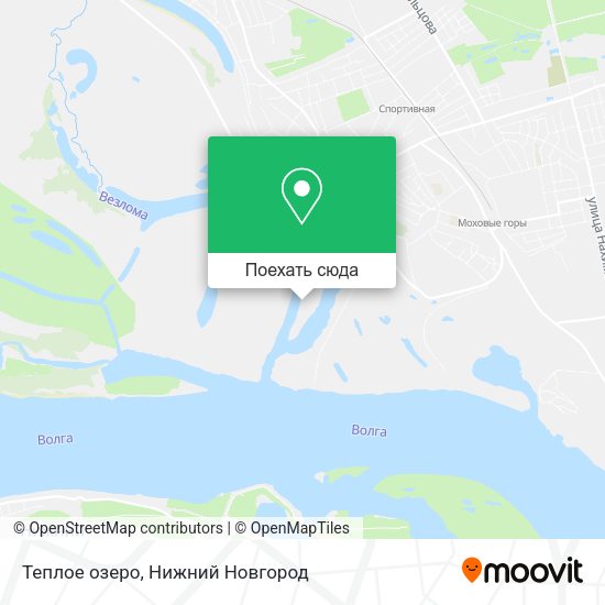 Карта Теплое озеро