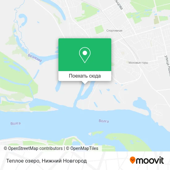 Карта Теплое озеро