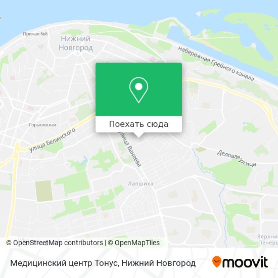 Карта Медицинский центр Тонус